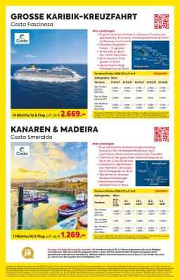 Seite 4 des Billa Reisen Prospekts Reisen