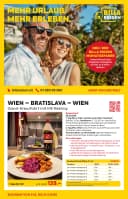 Titelblatt des Billa Reisen Prospekts Reisen