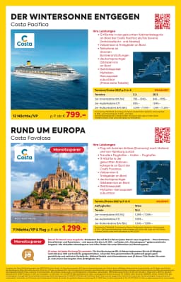 Seite 4 des Billa Reisen Prospekts Reisen