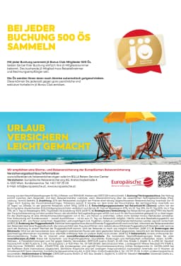 Seite 2 des Billa Reisen Prospekts Erlebnisreise Highlights 2026/27 