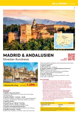 Seite 3 des Billa Reisen Prospekts Erlebnisreise Highlights 2026/27 