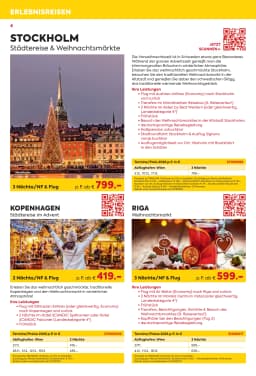 Seite 4 des Billa Reisen Prospekts Erlebnisreise Highlights 2026/27 