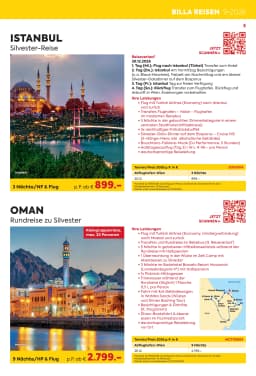 Seite 5 des Billa Reisen Prospekts Erlebnisreise Highlights 2026/27 