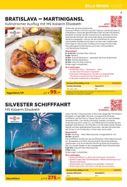 Seite 9 des Billa Reisen Prospekts Erlebnisreise Highlights 2026/27 