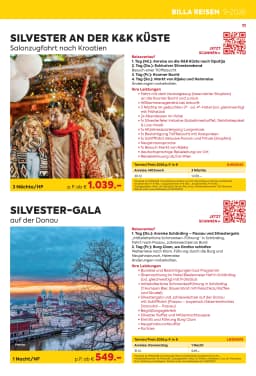 Seite 11 des Billa Reisen Prospekts Erlebnisreise Highlights 2026/27 