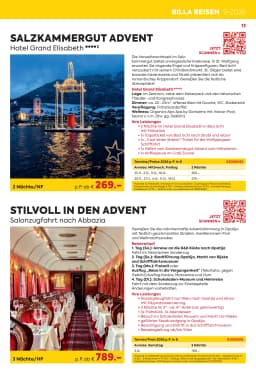 Seite 13 des Billa Reisen Prospekts Erlebnisreise Highlights 2026/27 