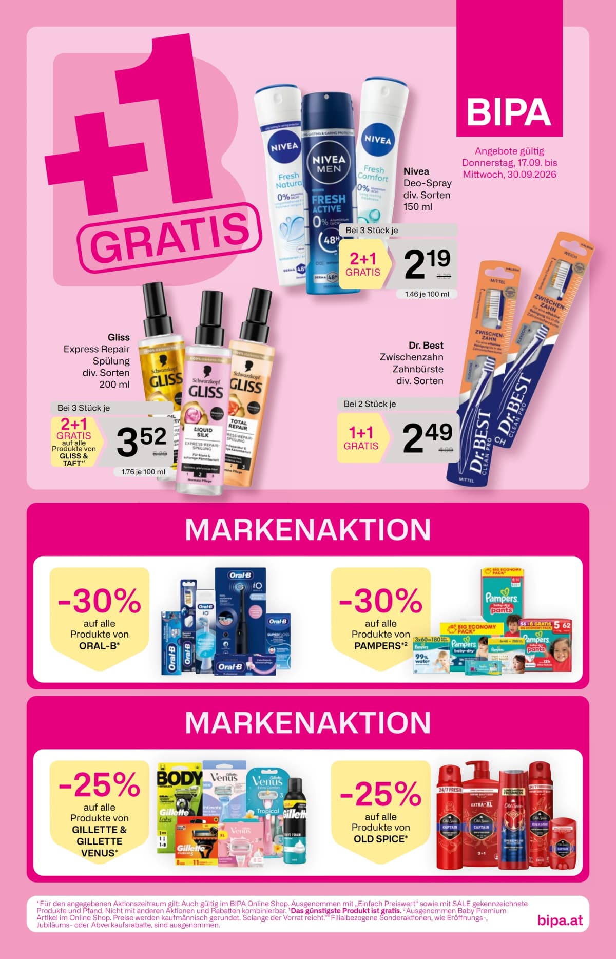 Bipa katalog Aktuelle Angebote, 17.09.2026. – 30.09.2026.