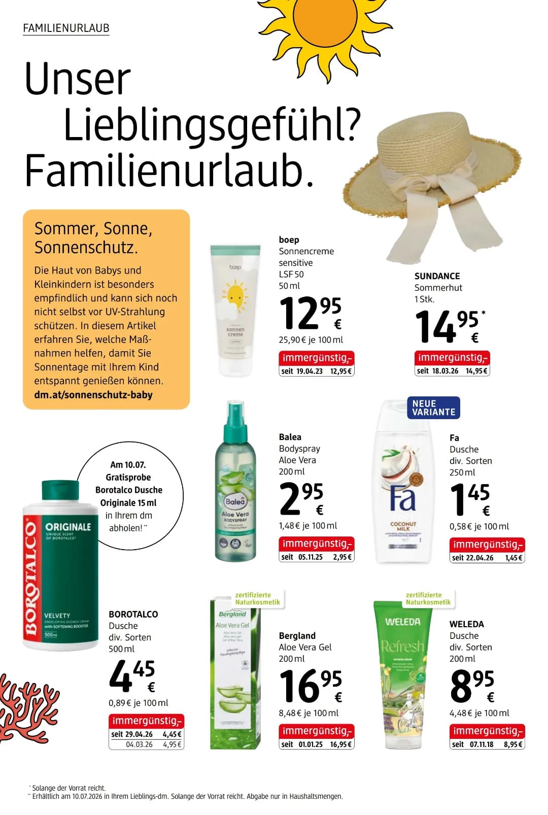 Seite 6 des Dm Flugblatts – Juli 2026 ab 31.07.2026