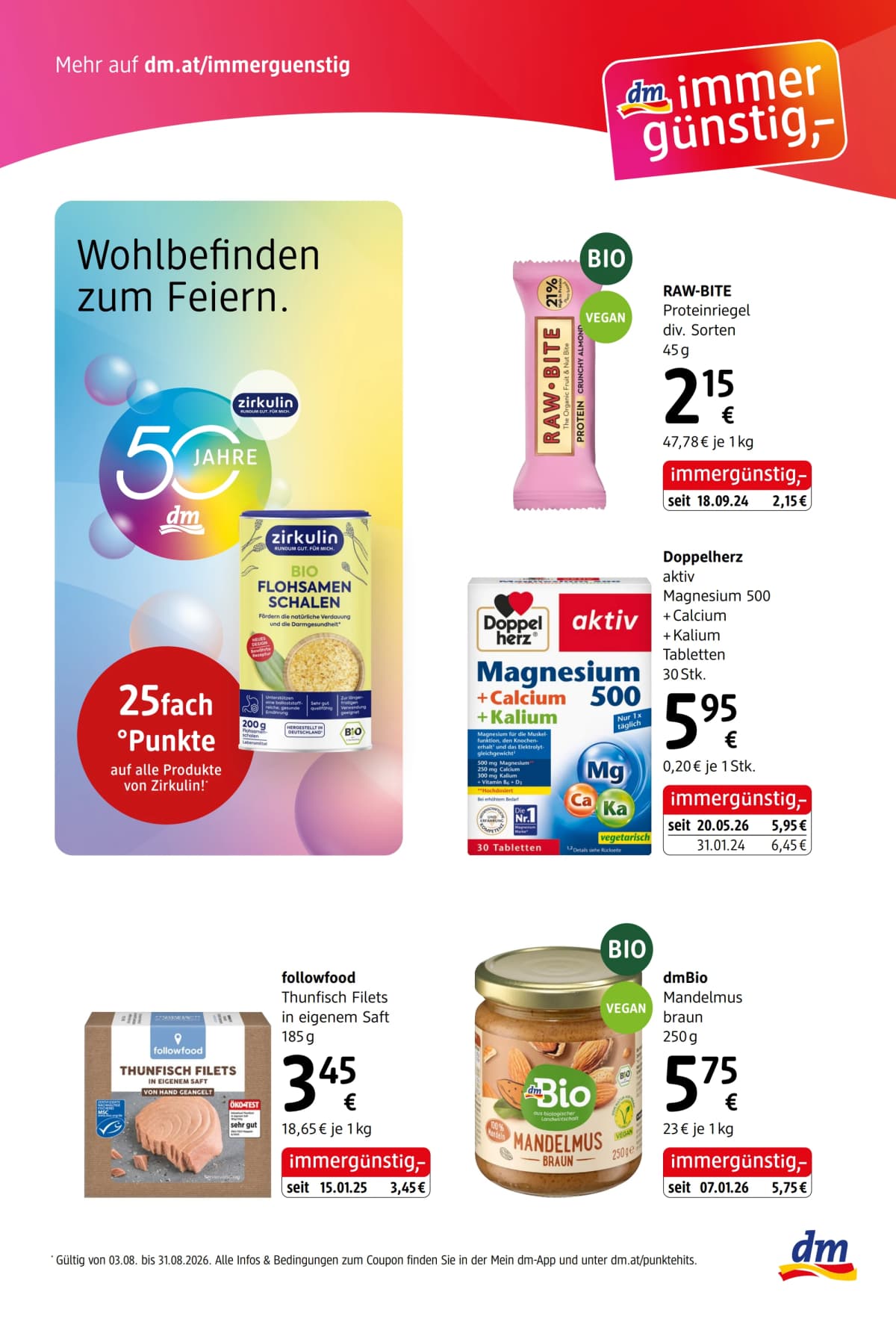 Seite 5 des Dm Flugblatts – Express  ab 31.07.2026