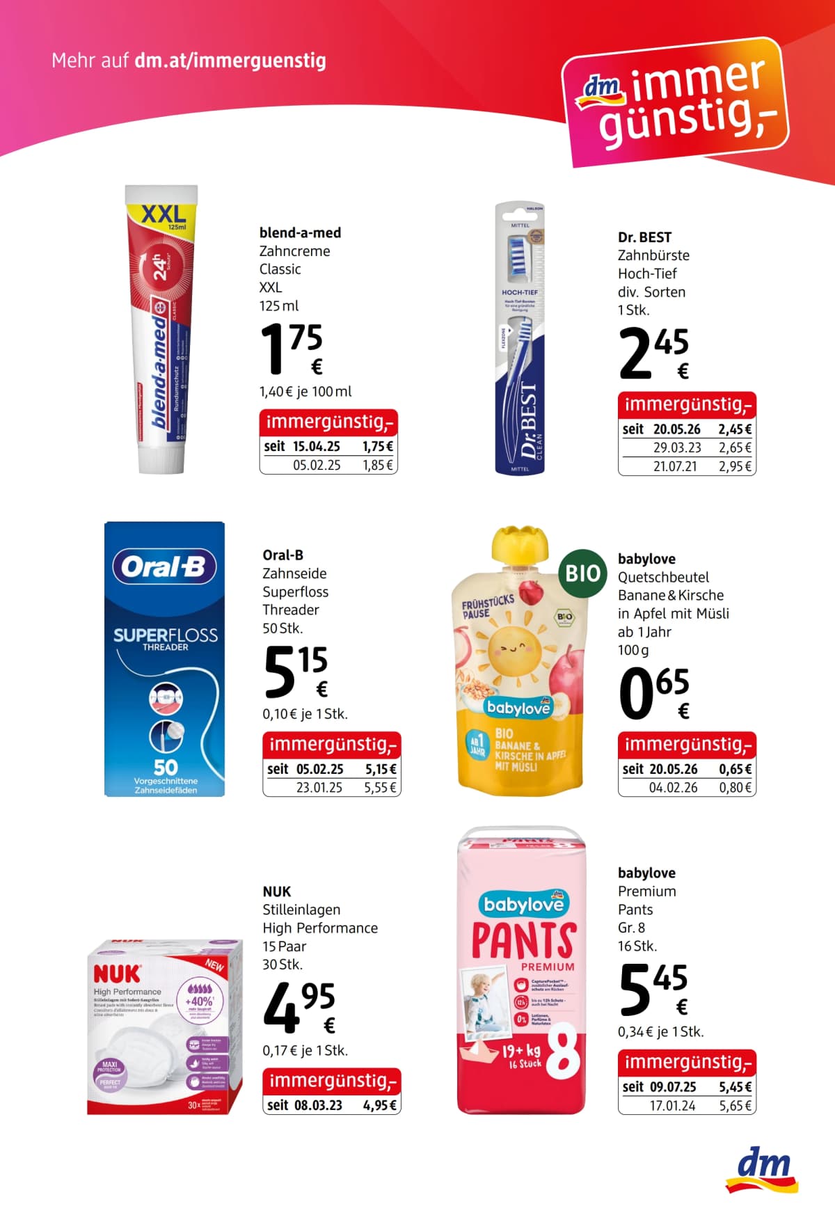 Seite 7 des Dm Flugblatts – Express  ab 31.07.2026