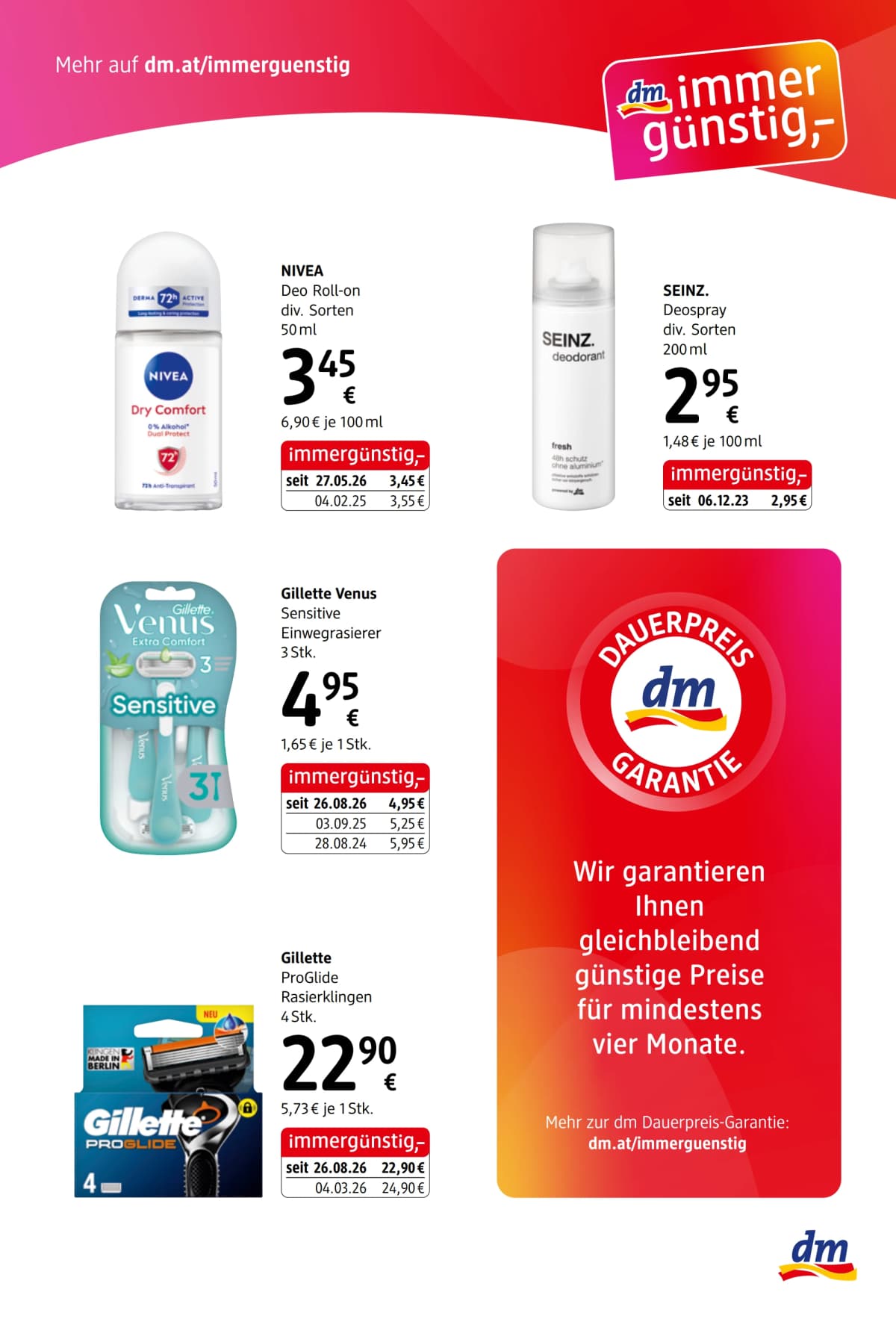 Seite 4 des Dm Flugblatts – Express August 2026 ab 09.09.2026.