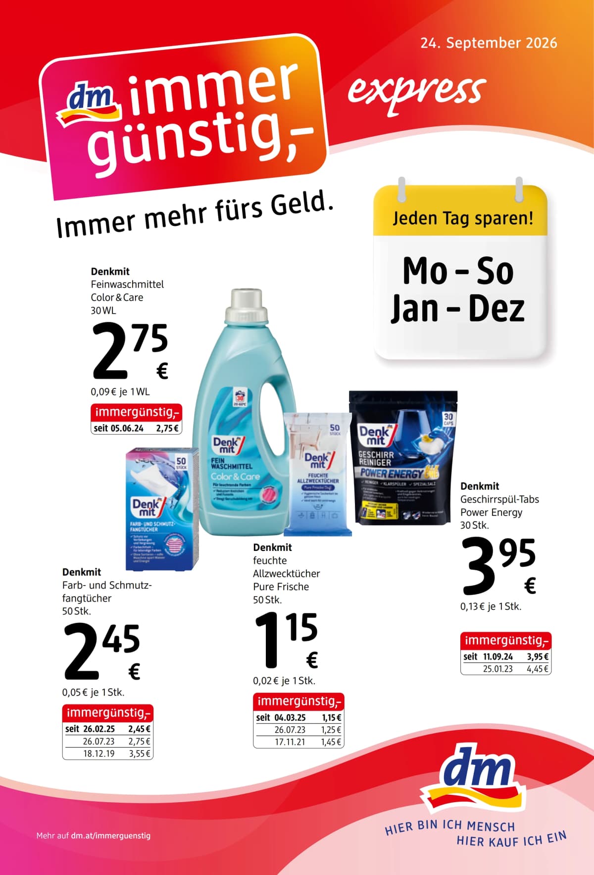 Titelblatt des Dm Prospekts Express 
