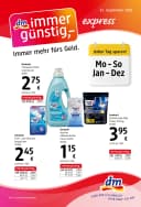 Titelblatt des Dm Prospekts Express 