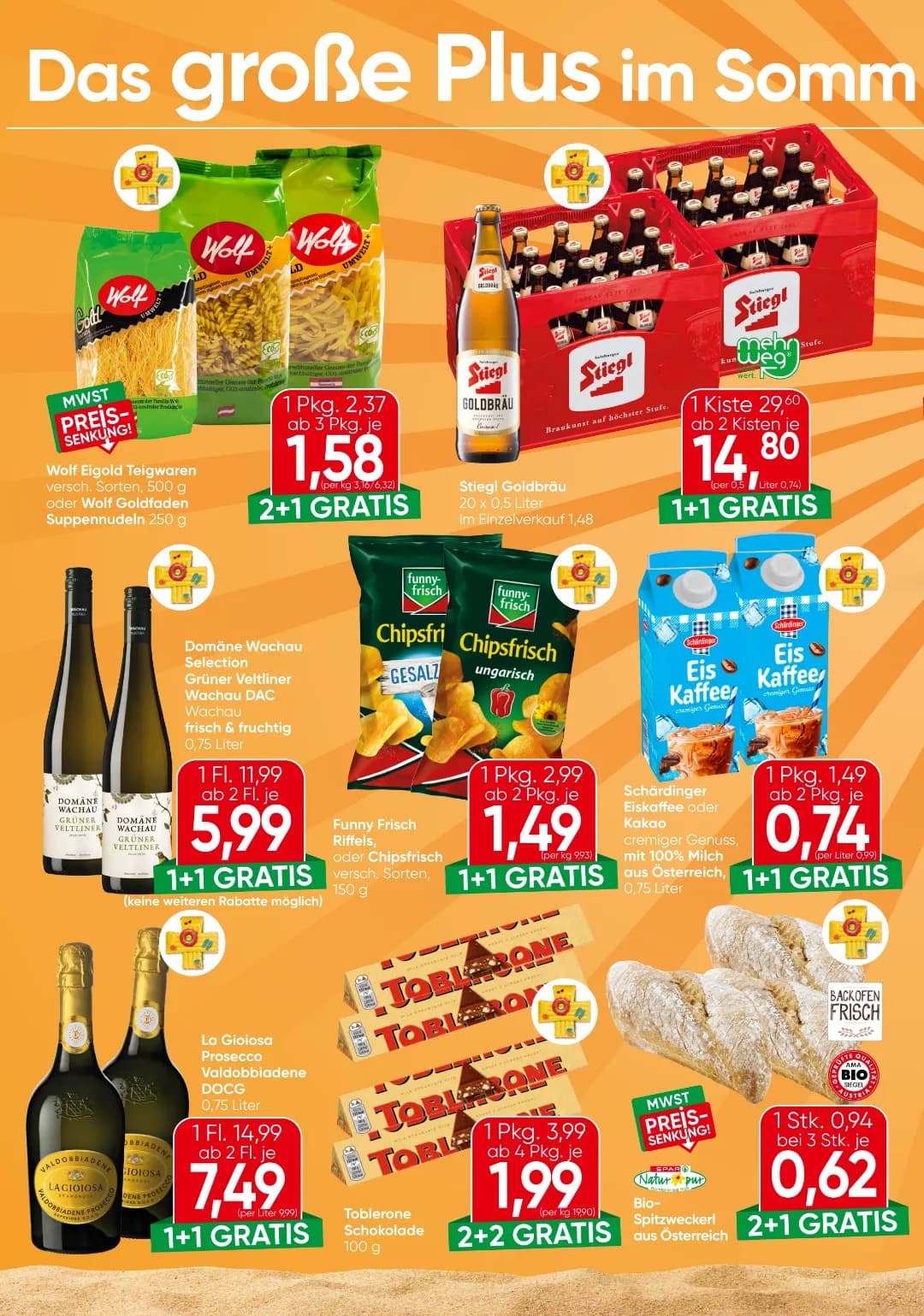 Seite 8 des Eurospar Flugblatts – Aktuelle Angebote ab 31.07.2026