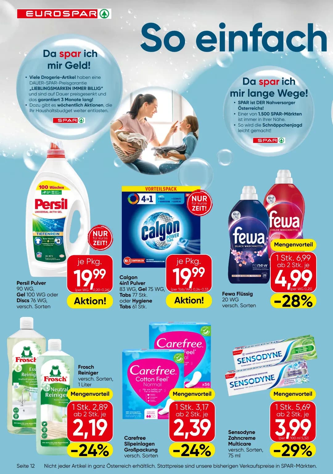 Seite 12 des Eurospar Flugblatts – Aktuelle Angebote ab 31.07.2026