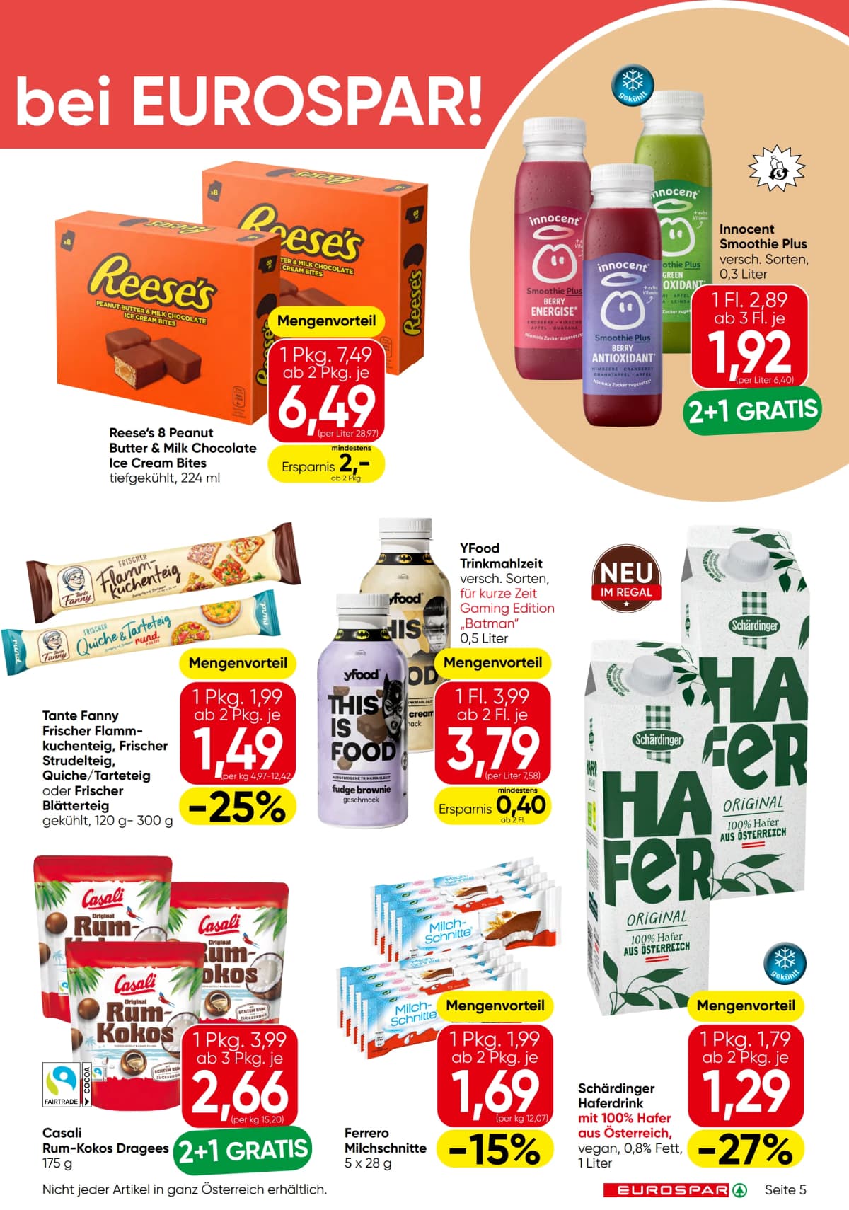Seite 5 des Eurospar Flugblatts – Aktuelle Angebote