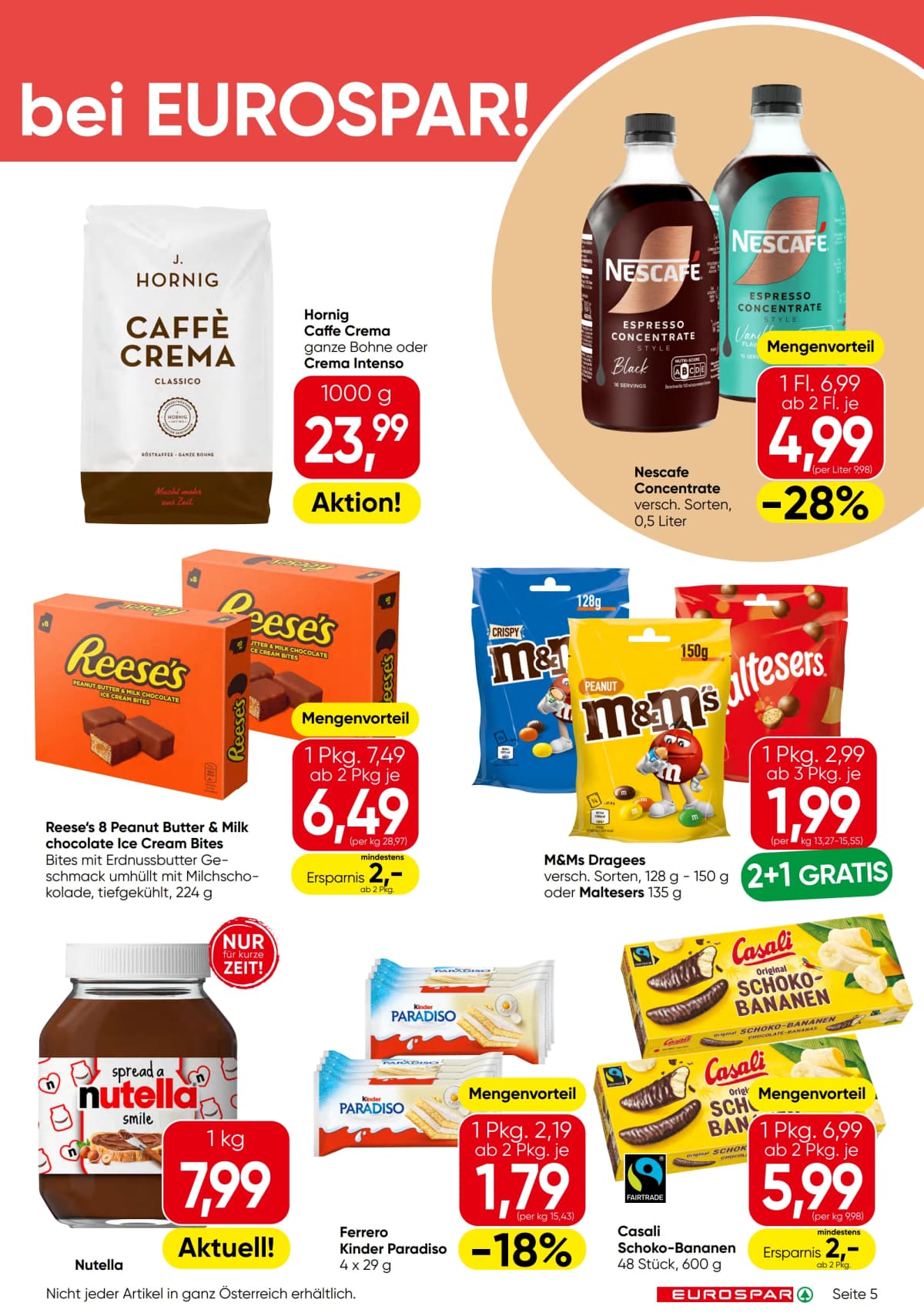 Seite 5 des Eurospar Flugblatts – Aktuelle Angebote
