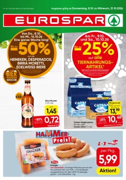 Seite 1 des Eurospar Prospekts Aktuelle Angebote