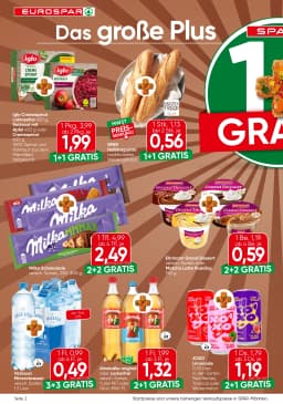 Seite 2 des Eurospar Prospekts Aktuelle Angebote