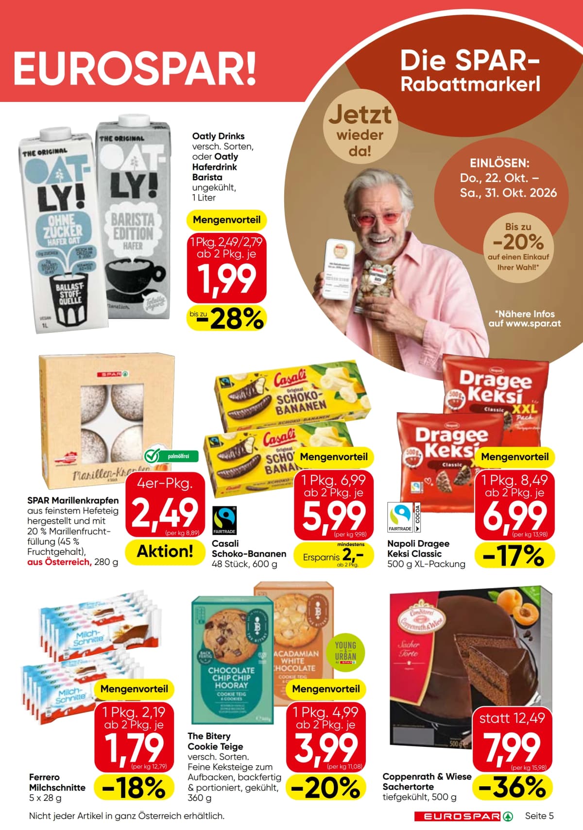 Seite 5 des Eurospar Flugblatts – Aktuelle Angebote