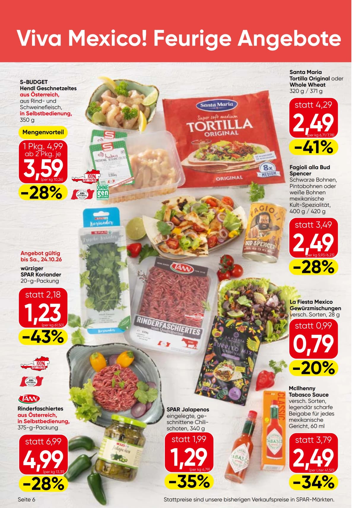 Seite 6 des Eurospar Flugblatts – Aktuelle Angebote