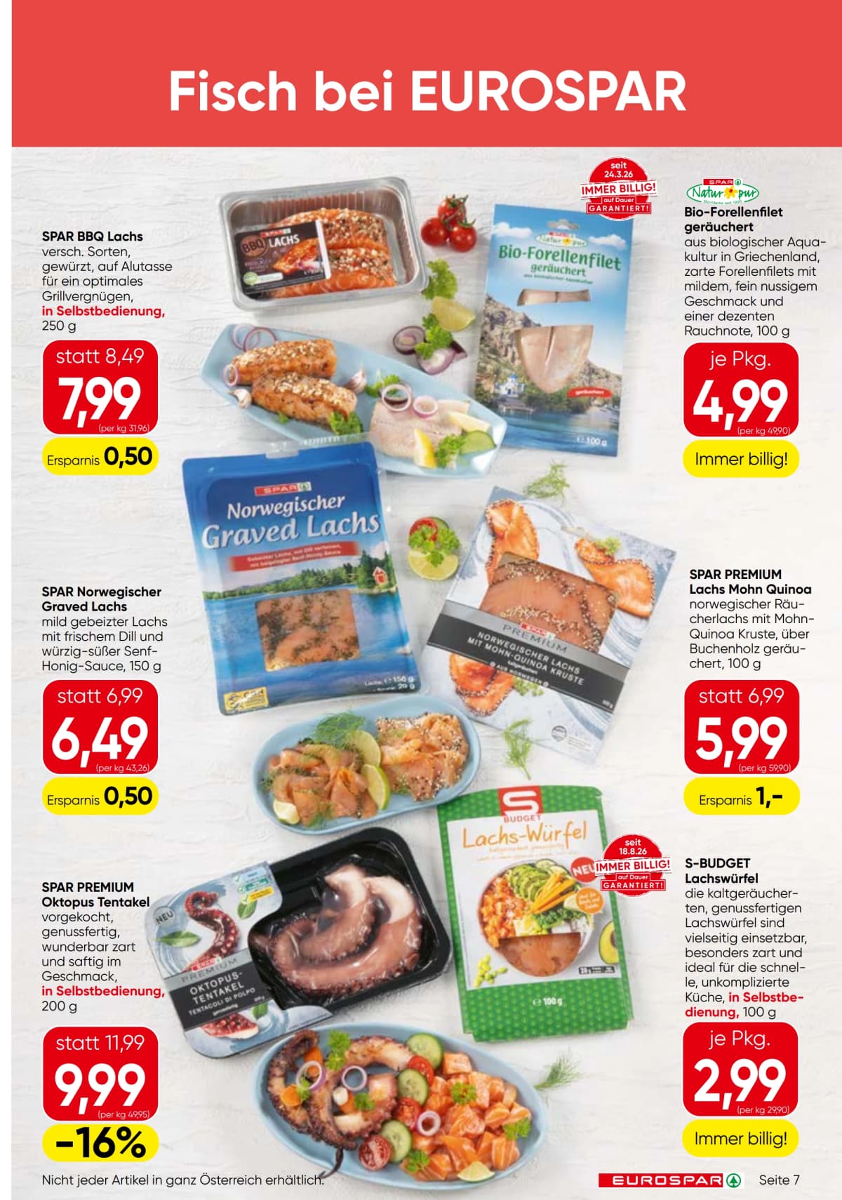 Seite 7 des Eurospar Flugblatts – Aktuelle Angebote