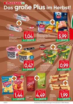 Seite 8 des Eurospar Prospekts Aktuelle Angebote