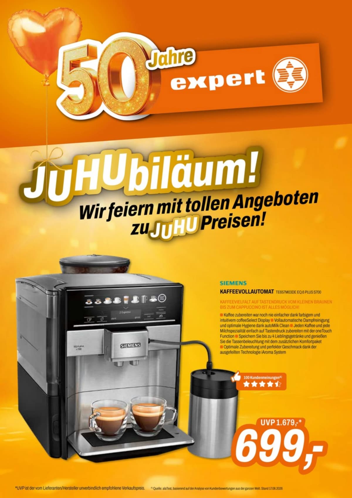 Seite 1 des Expert Flugblatts – Aktuelle Angebote