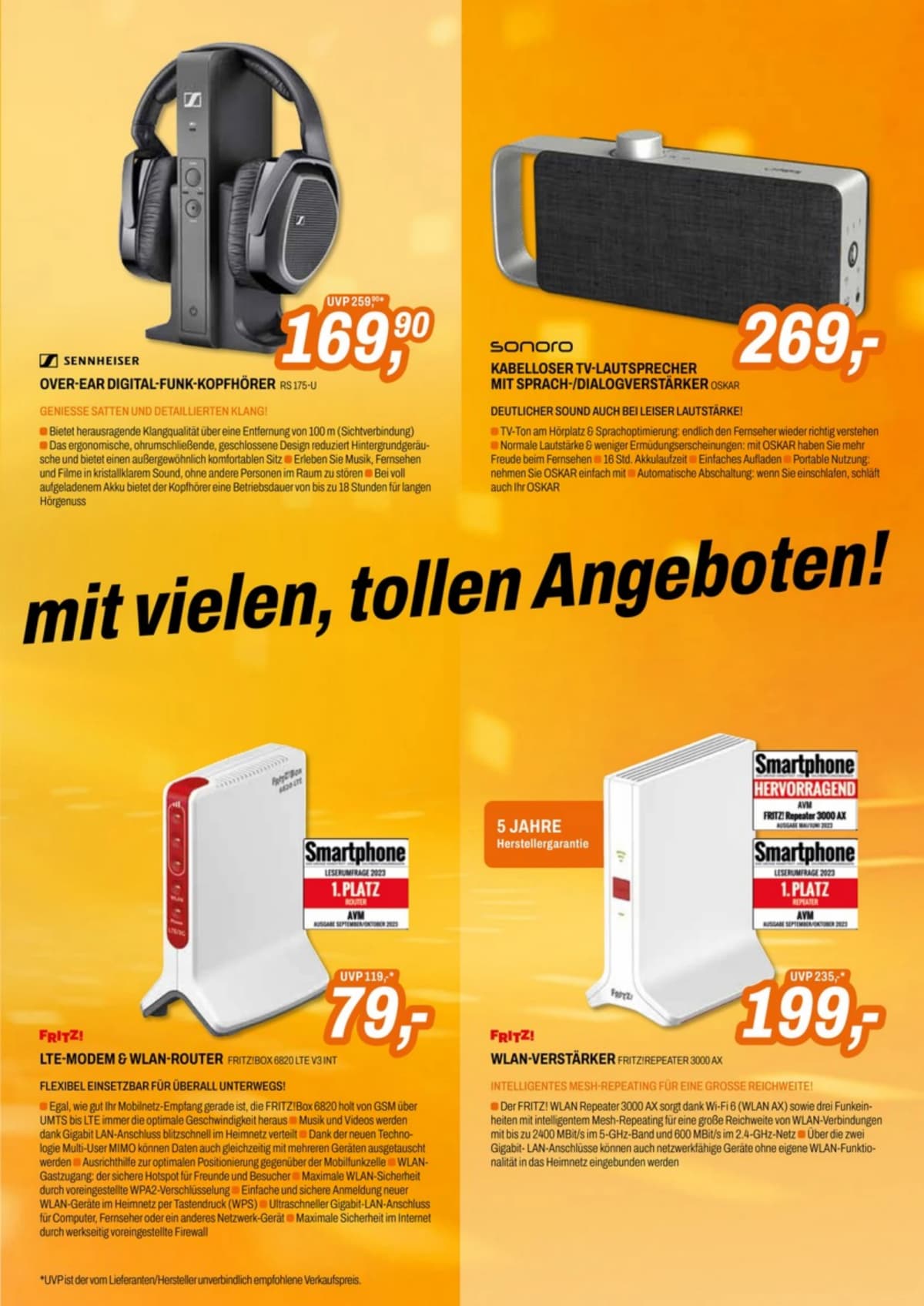Seite 5 des Expert Flugblatts – Aktionen