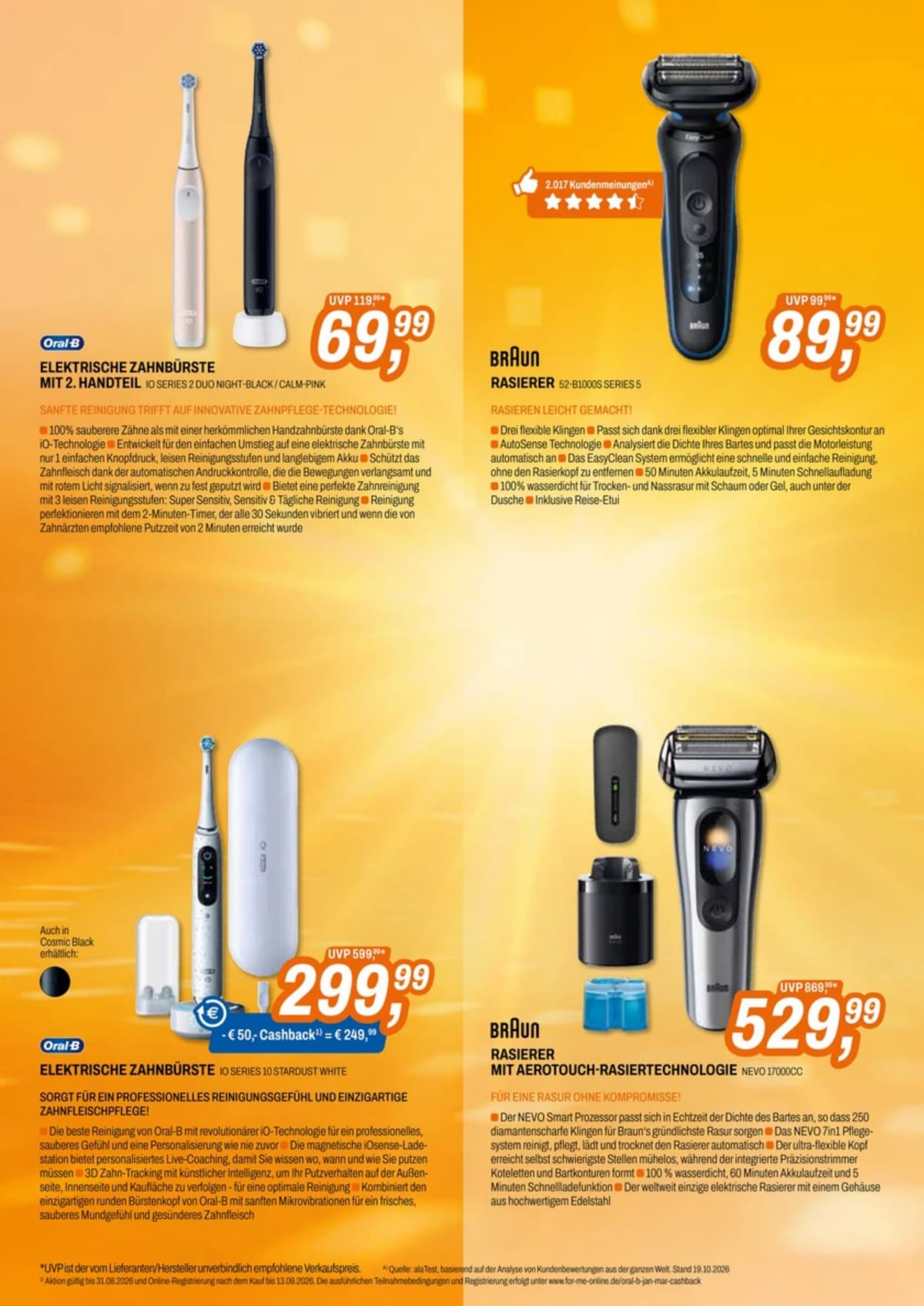 Seite 8 des Expert Flugblatts – Aktionen