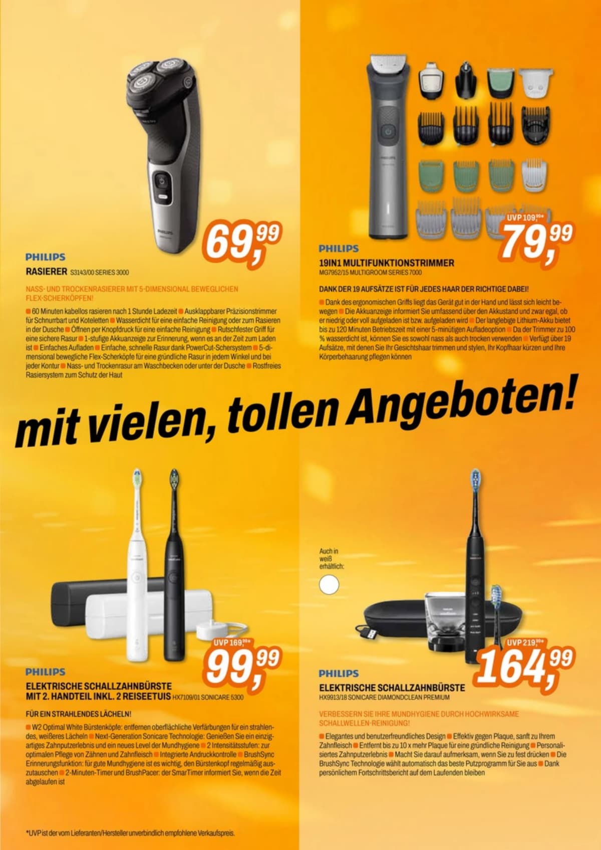 Seite 9 des Expert Flugblatts – Aktionen