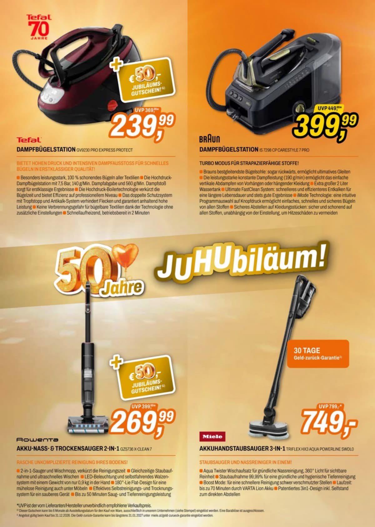 Seite 6 des Expert Flugblatts – Aktionen