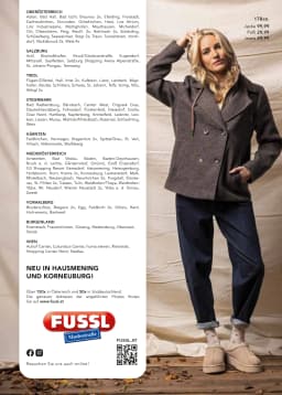 Seite 16 des Fussl Modestraße Prospekts Jacken Trends 2026