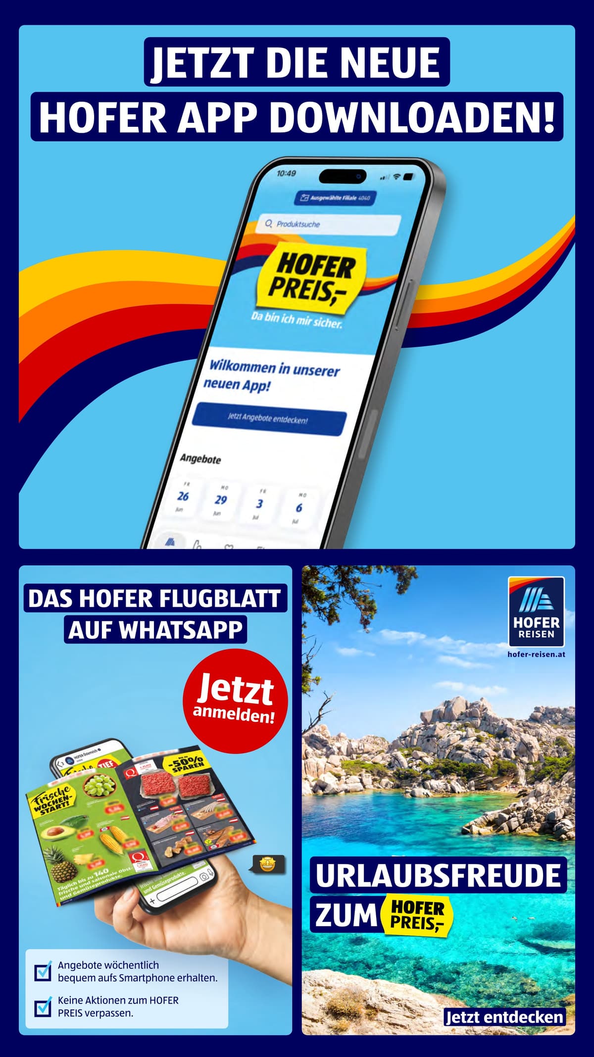 Seite 3 des Hofer Flugblatts – Wochenangebote ab 31.07.2026