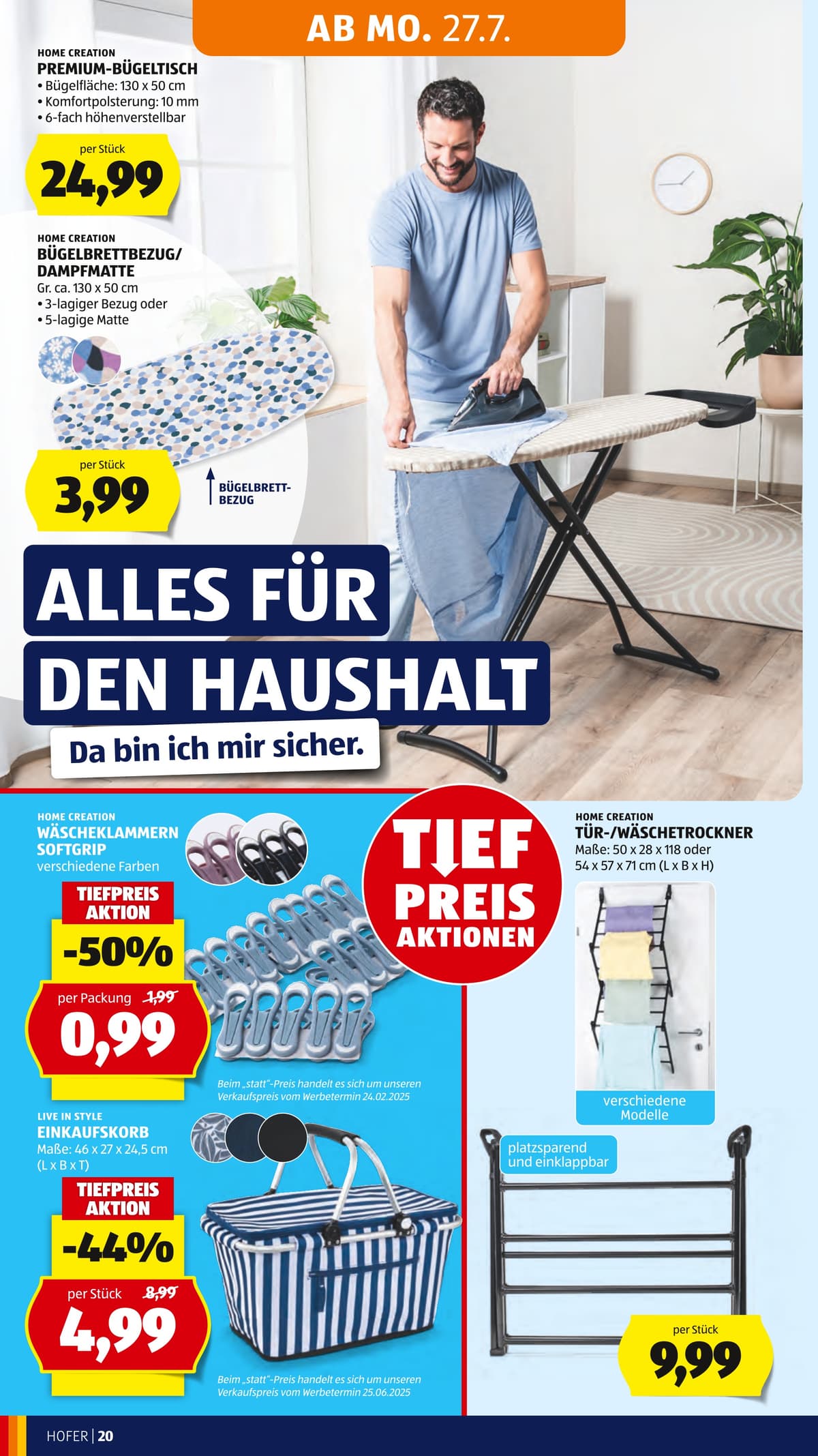 Seite 30 des Hofer Flugblatts – Wochenangebote ab 31.07.2026