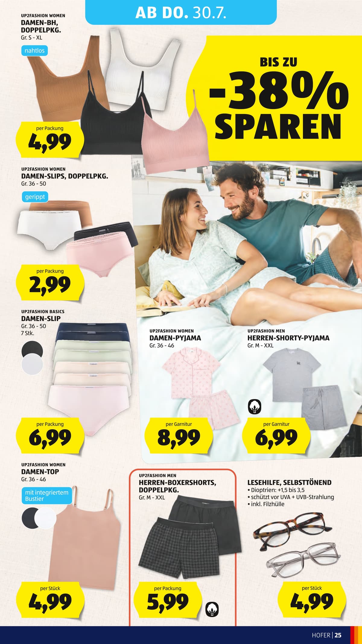 Seite 35 des Hofer Flugblatts – Wochenangebote ab 31.07.2026