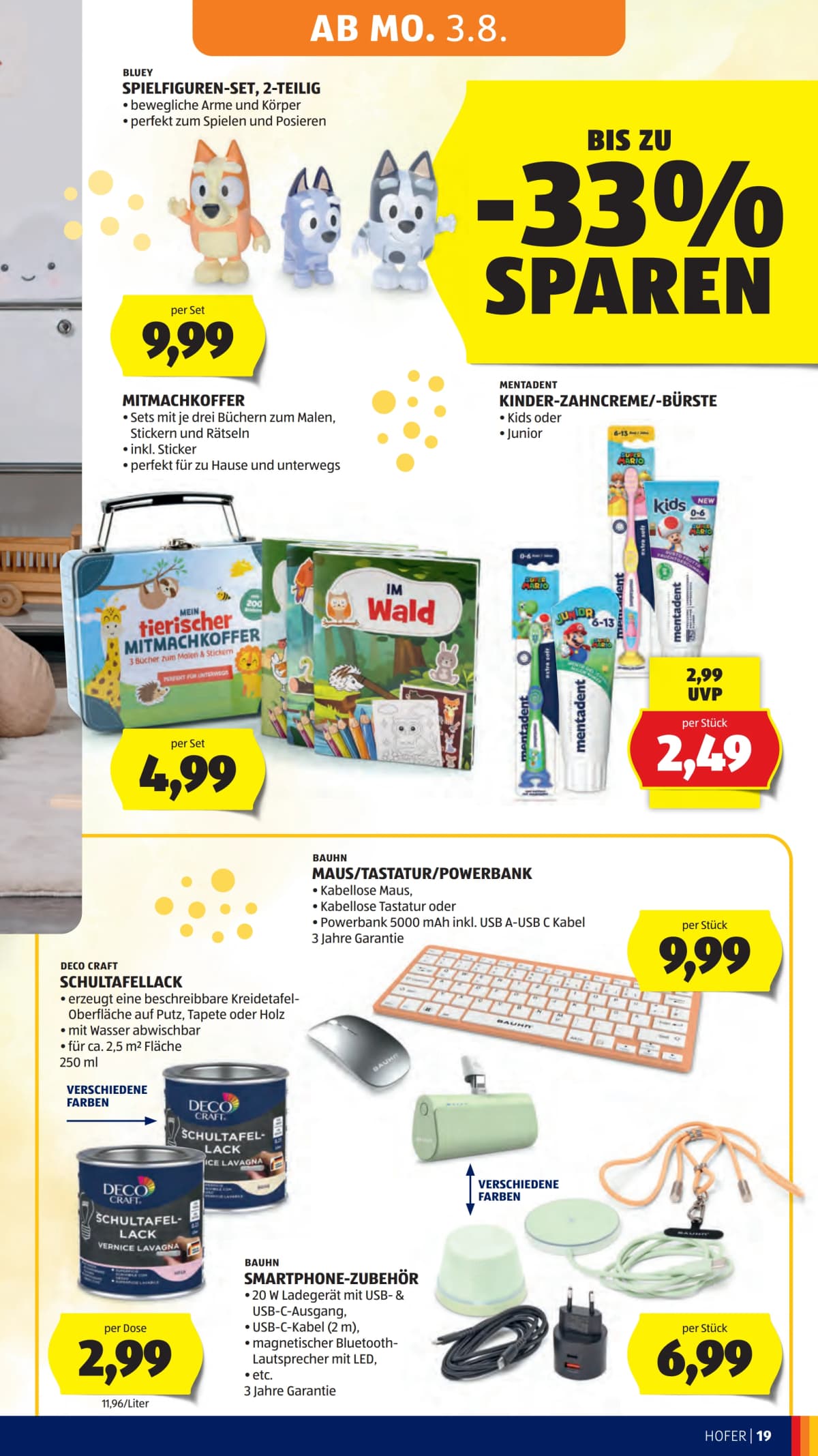 Seite 27 des Hofer Flugblatts – Aktuelle Angebote ab 31.07.2026