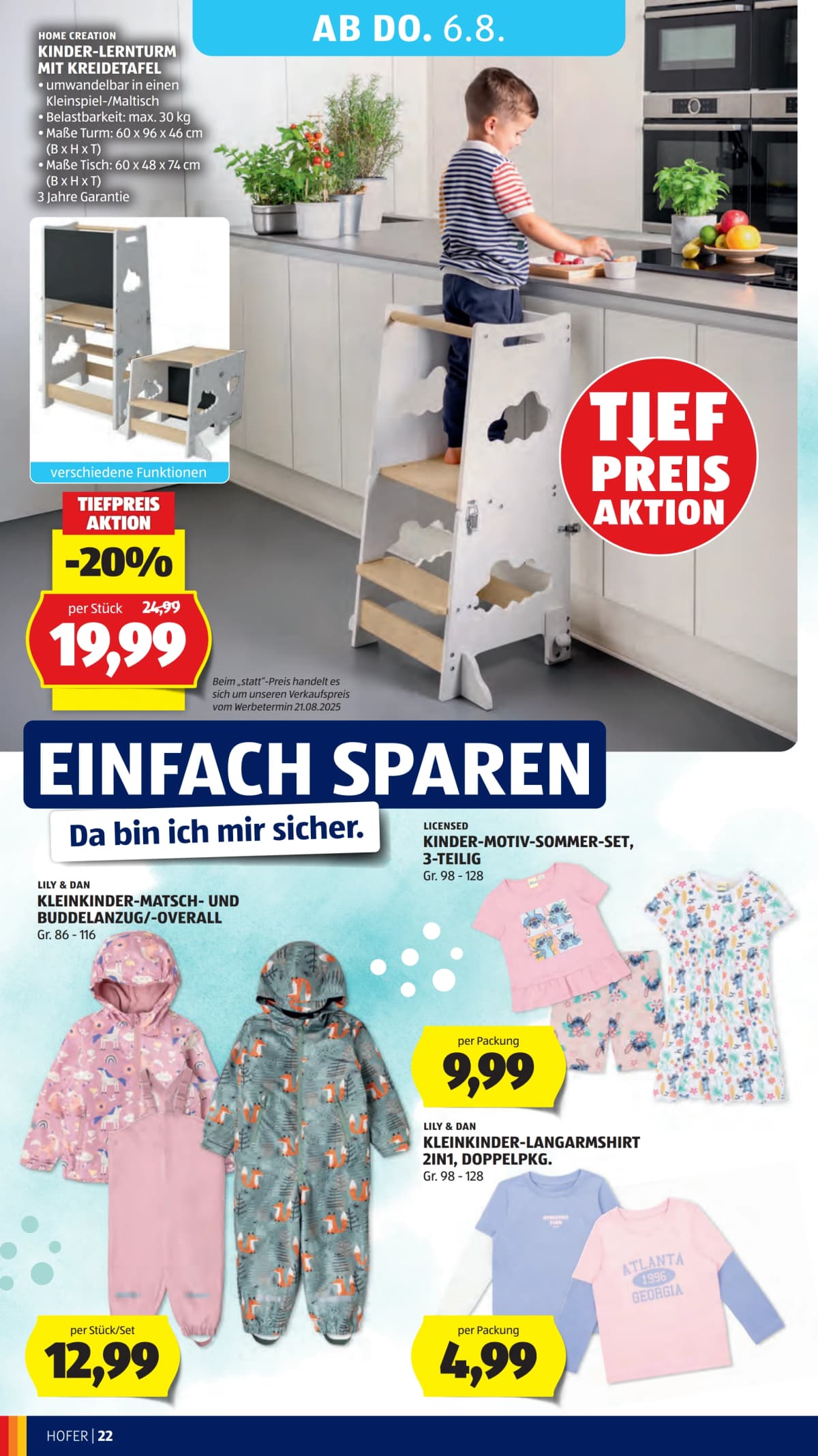 Seite 34 des Hofer Flugblatts – Aktuelle Angebote ab 31.07.2026