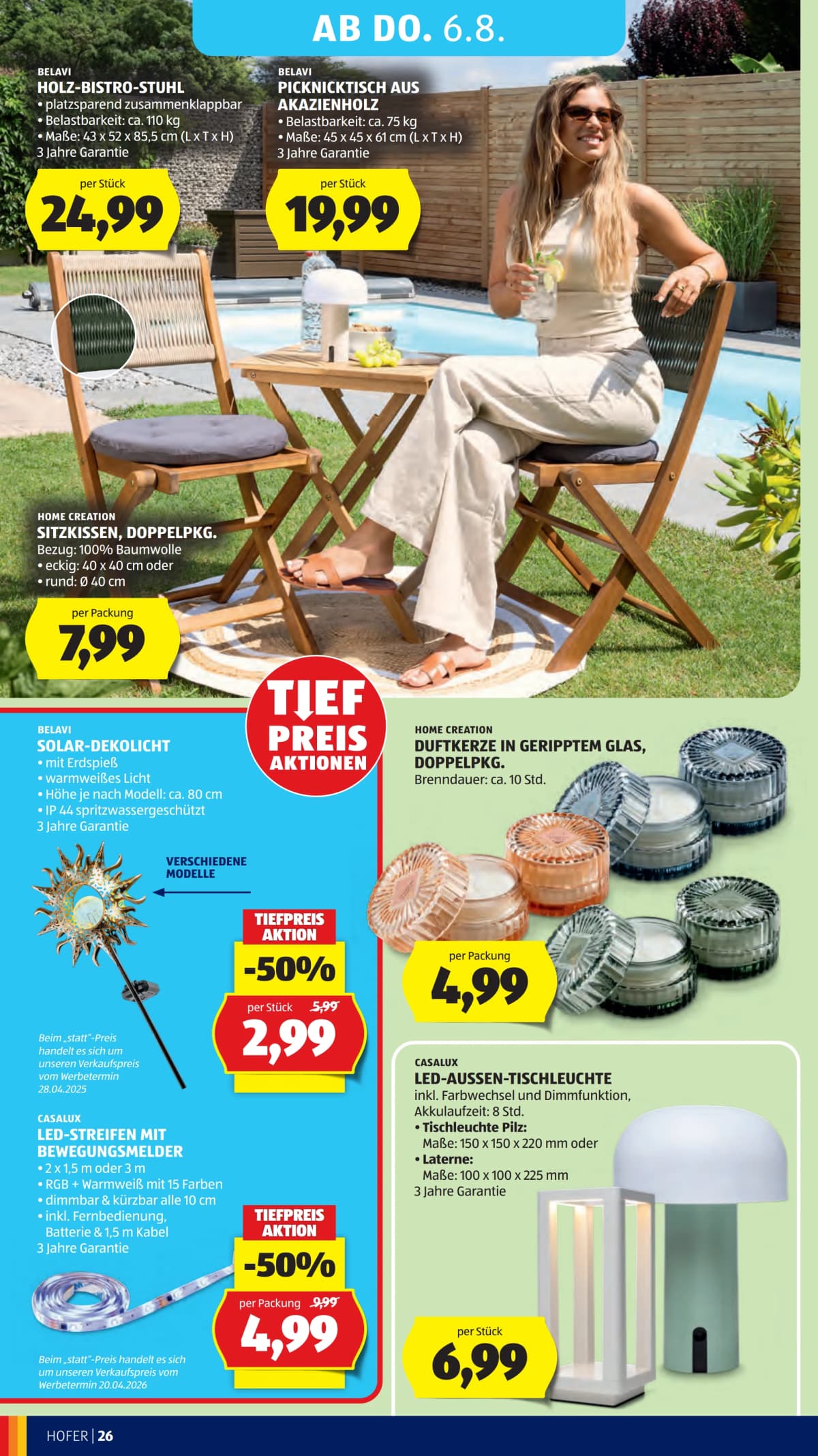 Seite 38 des Hofer Flugblatts – Aktuelle Angebote ab 31.07.2026