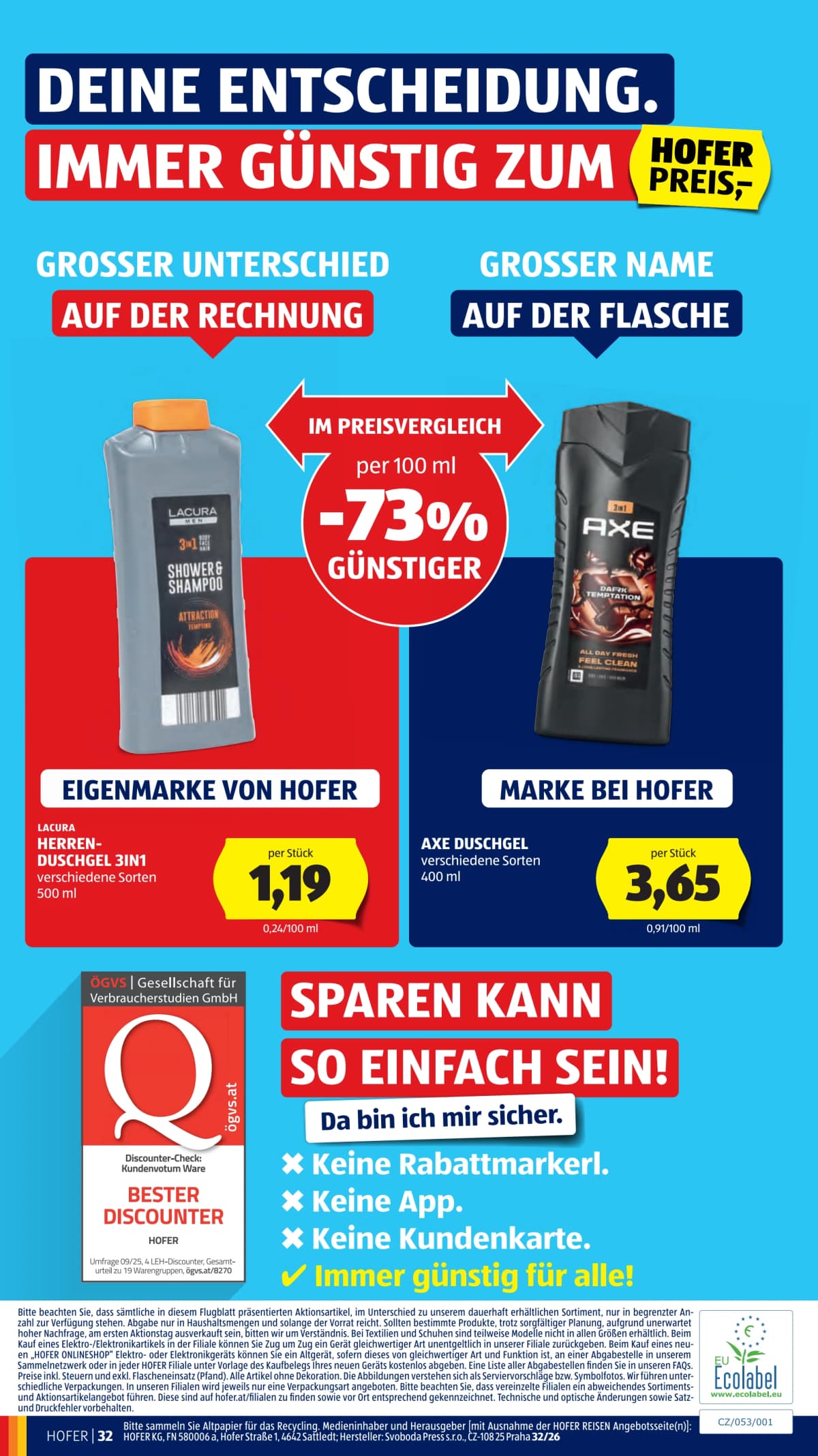 Seite 46 des Hofer Flugblatts – Aktuelle Angebote ab 31.07.2026