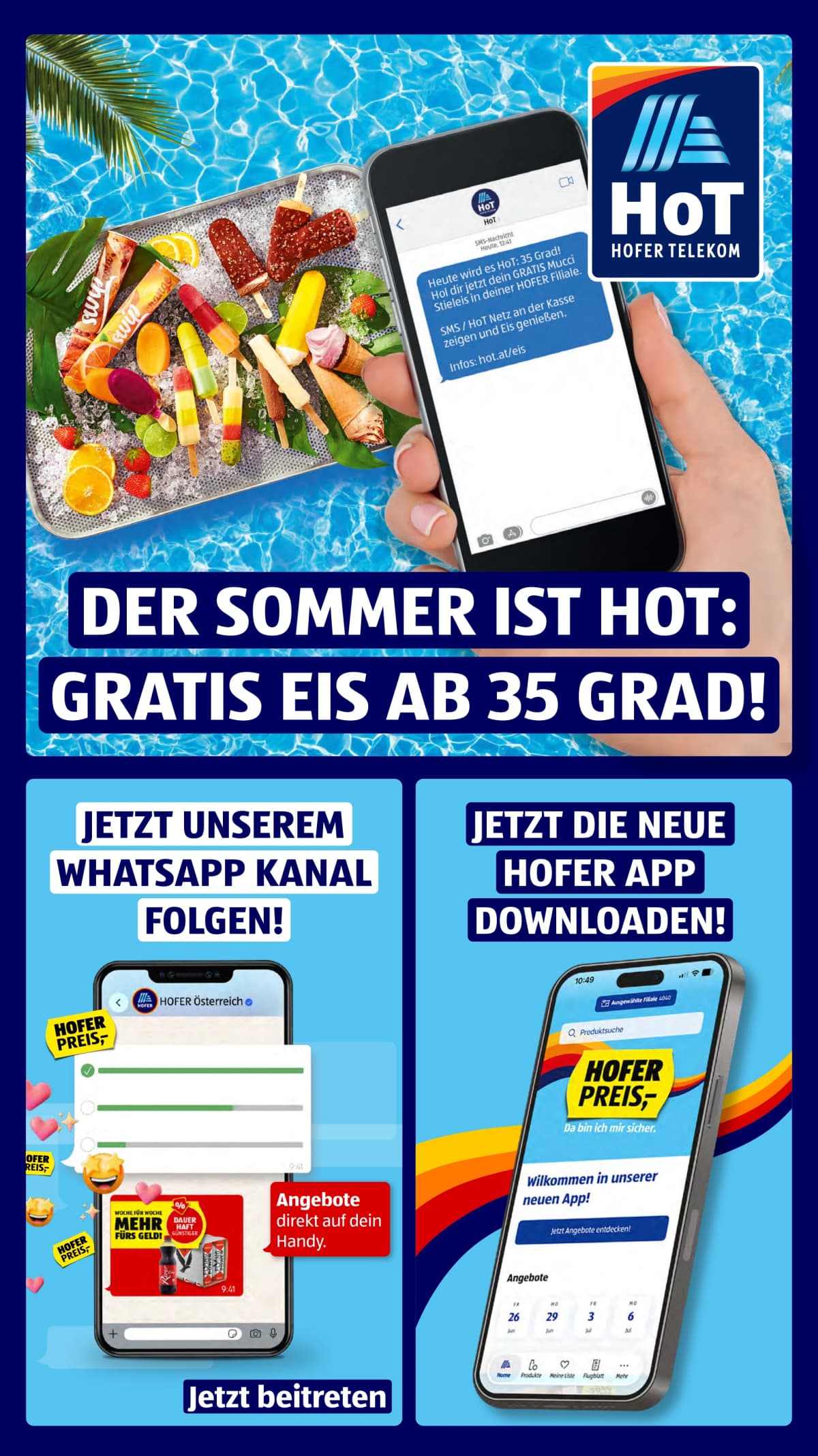 Seite 3 des Hofer Flugblatts – Aktuelle Angebote ab 23.08.2026.