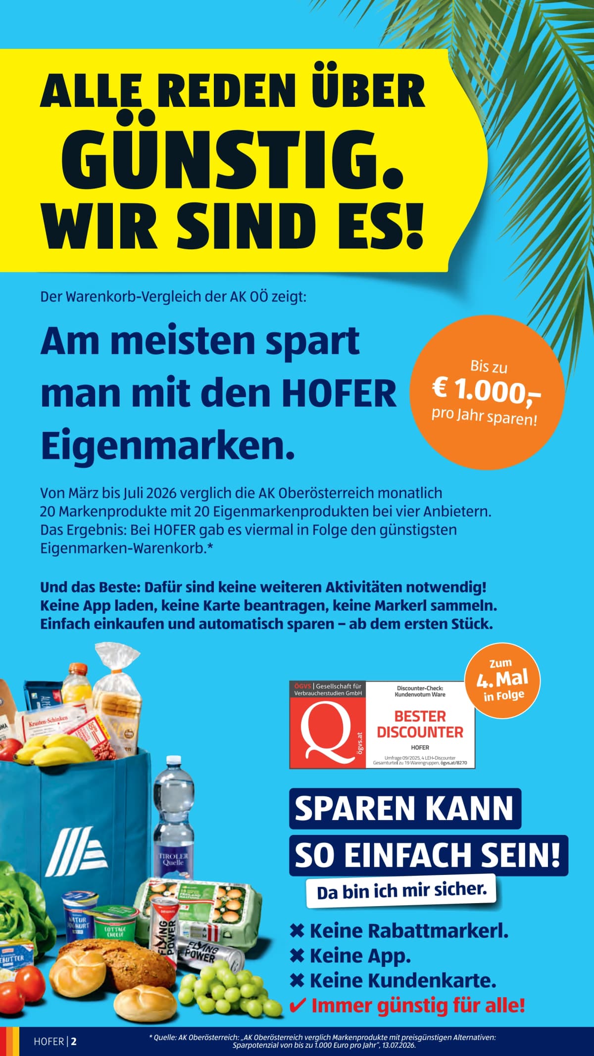 Seite 4 des Hofer Flugblatts – Aktuelle Angebote ab 23.08.2026.