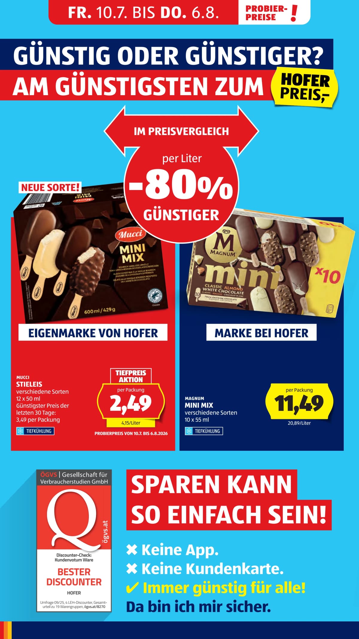 Seite 6 des Hofer Flugblatts – Aktuelle Angebote ab 23.08.2026.