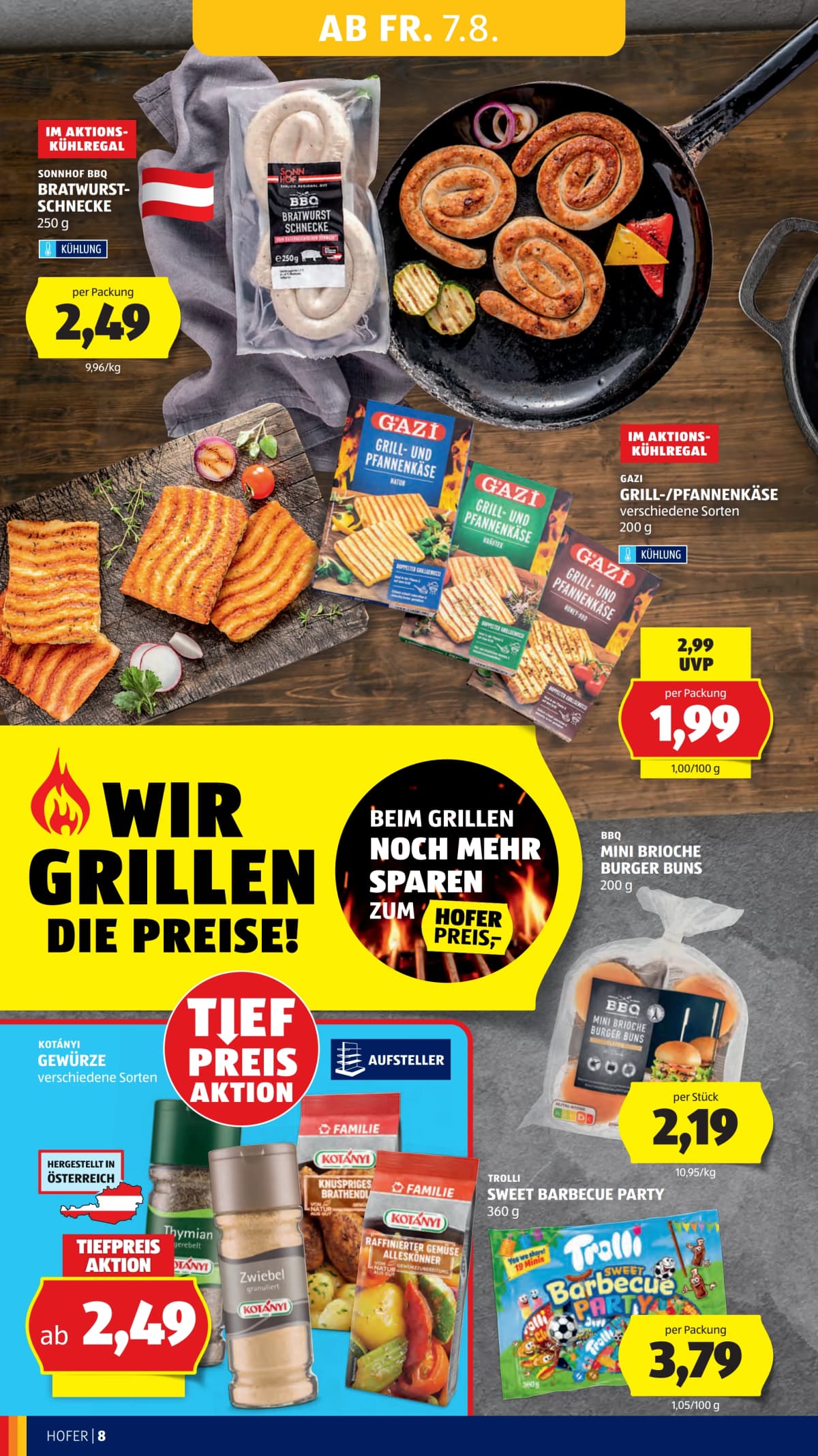Seite 14 des Hofer Flugblatts – Aktuelle Angebote ab 23.08.2026.