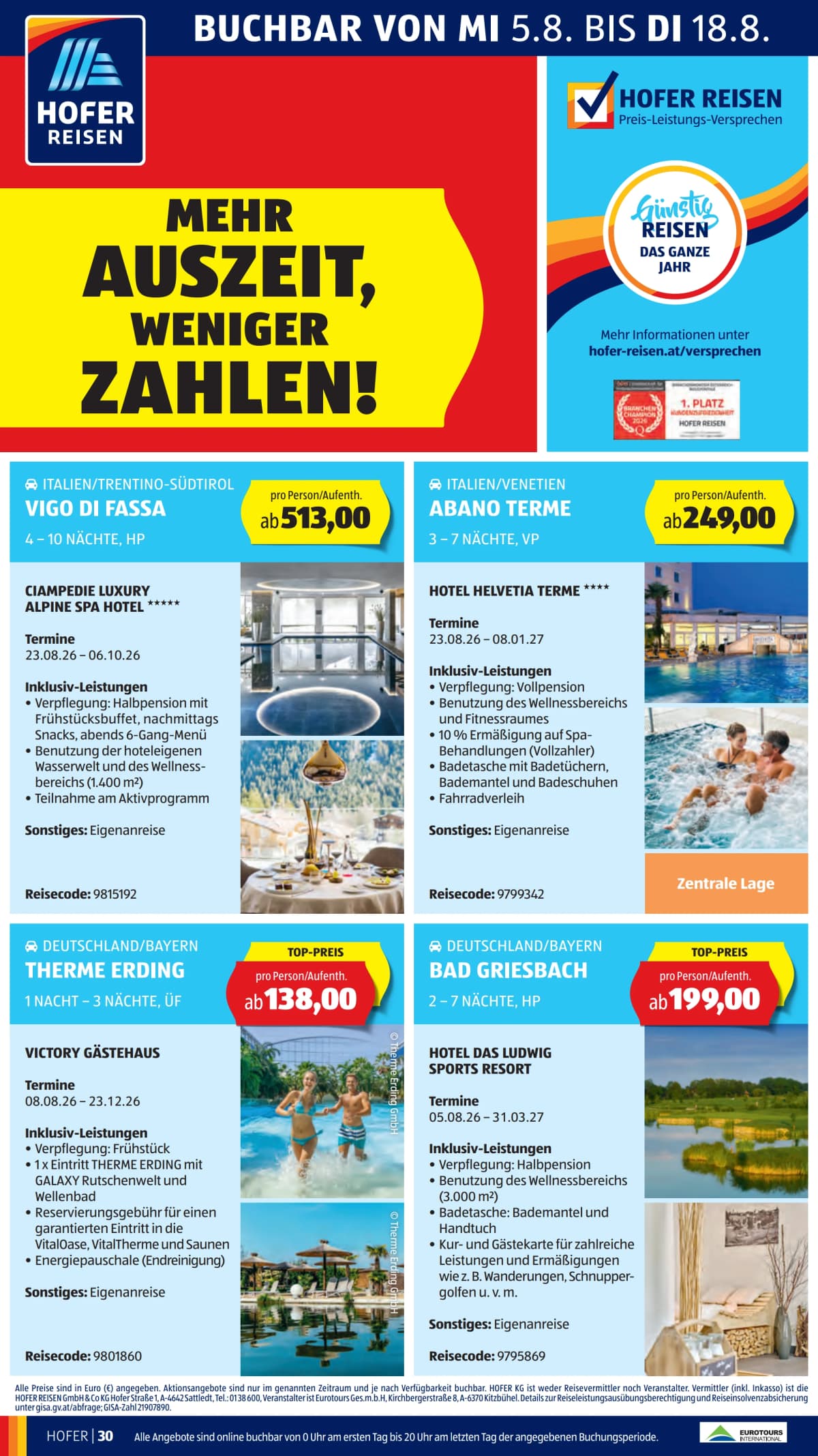 Seite 42 des Hofer Flugblatts – Aktuelle Angebote ab 23.08.2026.