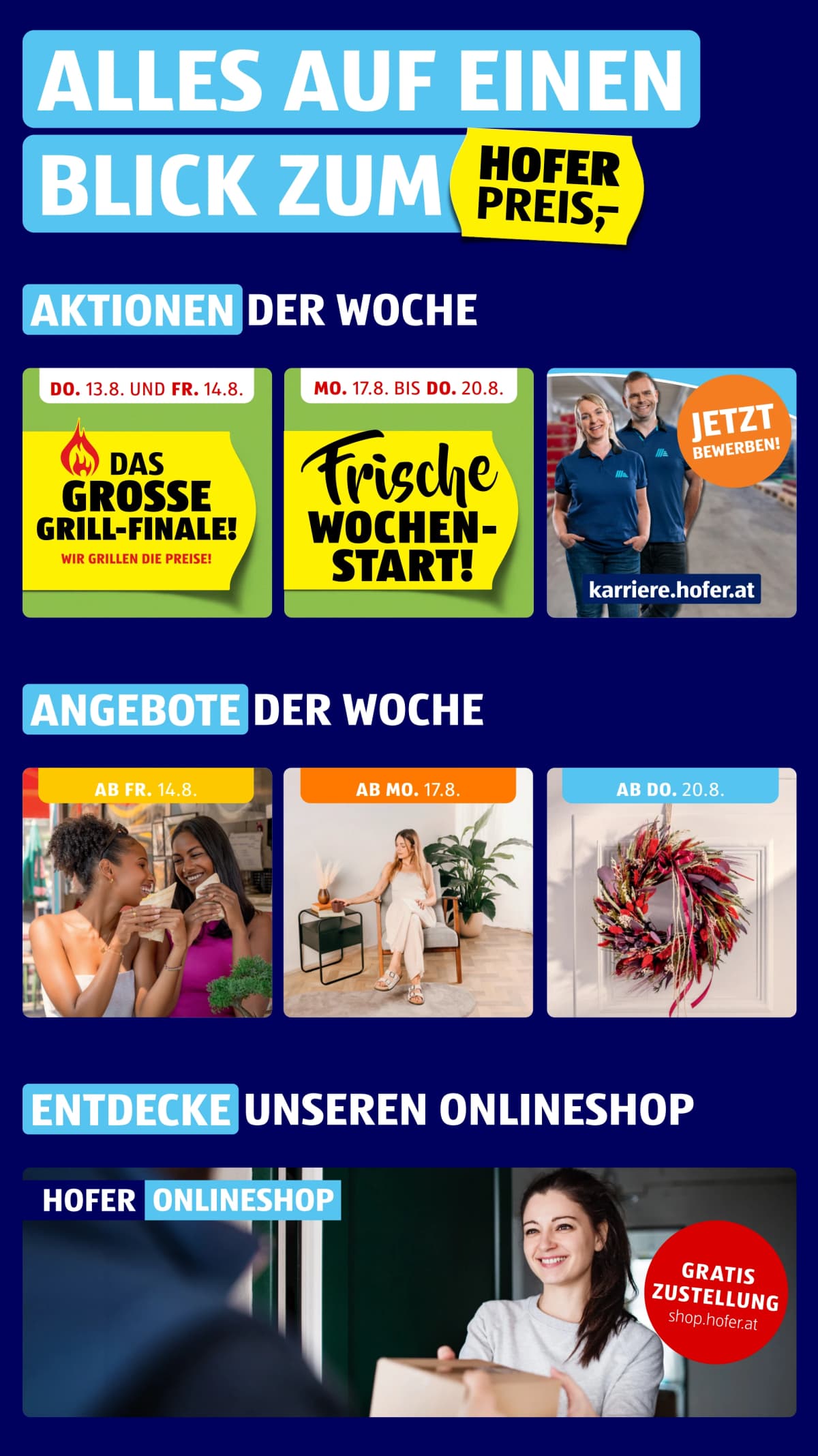 Seite 2 des Hofer Flugblatts – Aktuelle Angebote ab 23.08.2026.