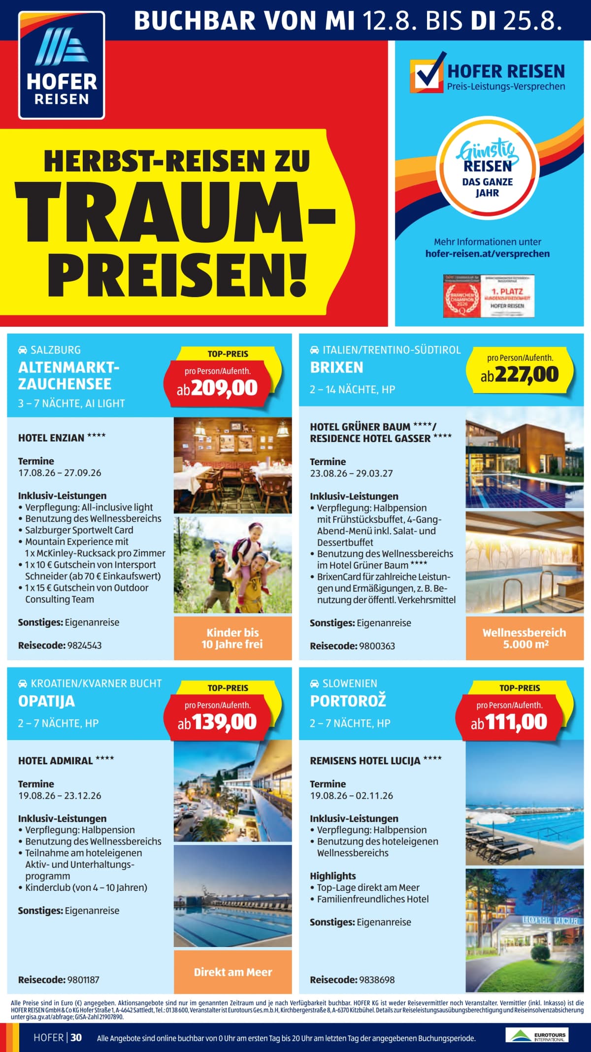Seite 44 des Hofer Flugblatts – Aktuelle Angebote ab 23.08.2026.