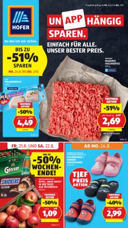 Seite 1 des Hofer Prospekts Aktuelle Angebote