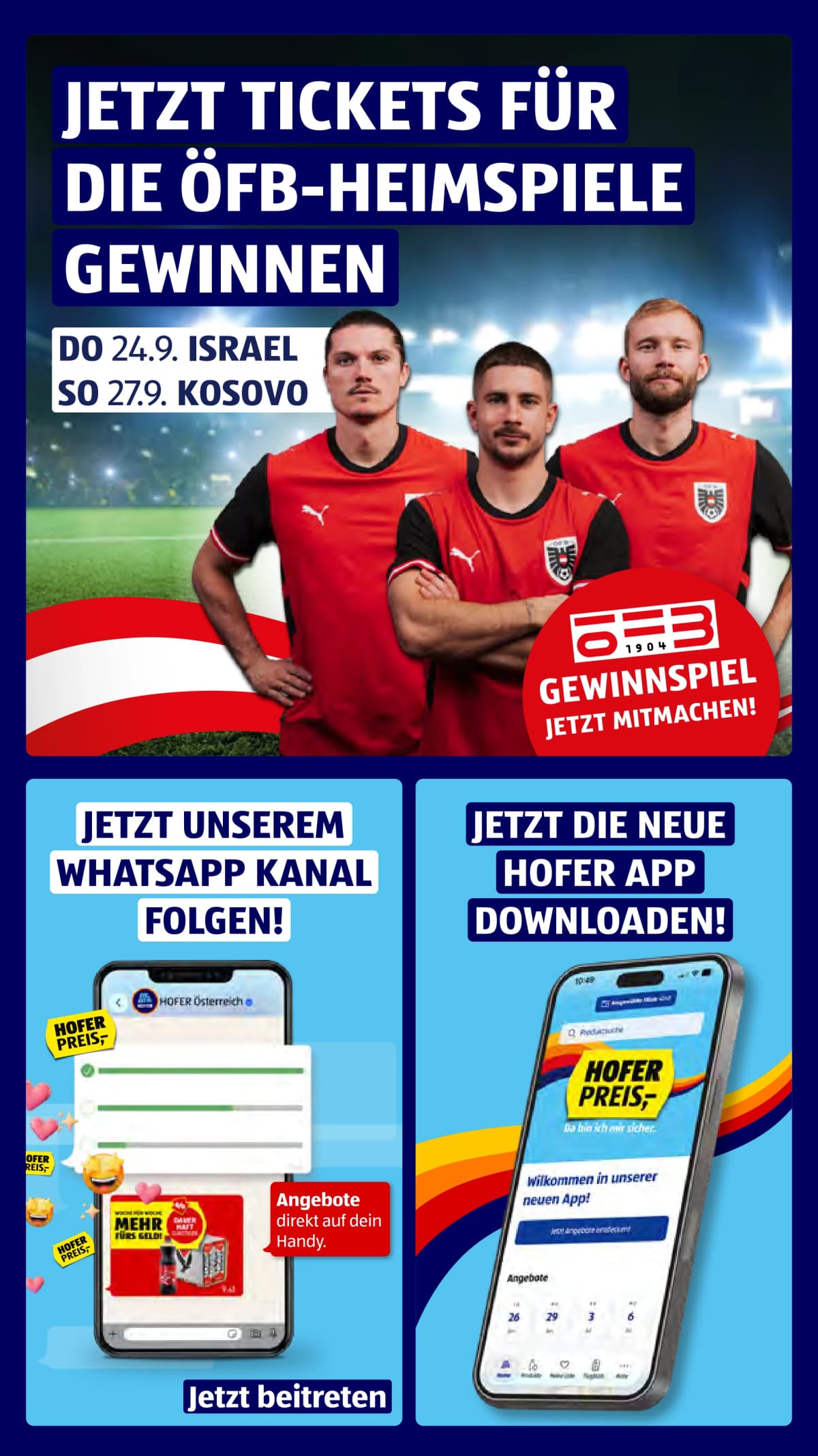 Seite 3 des Hofer Flugblatts – Aktuelle Angebote ab 23.08.2026.