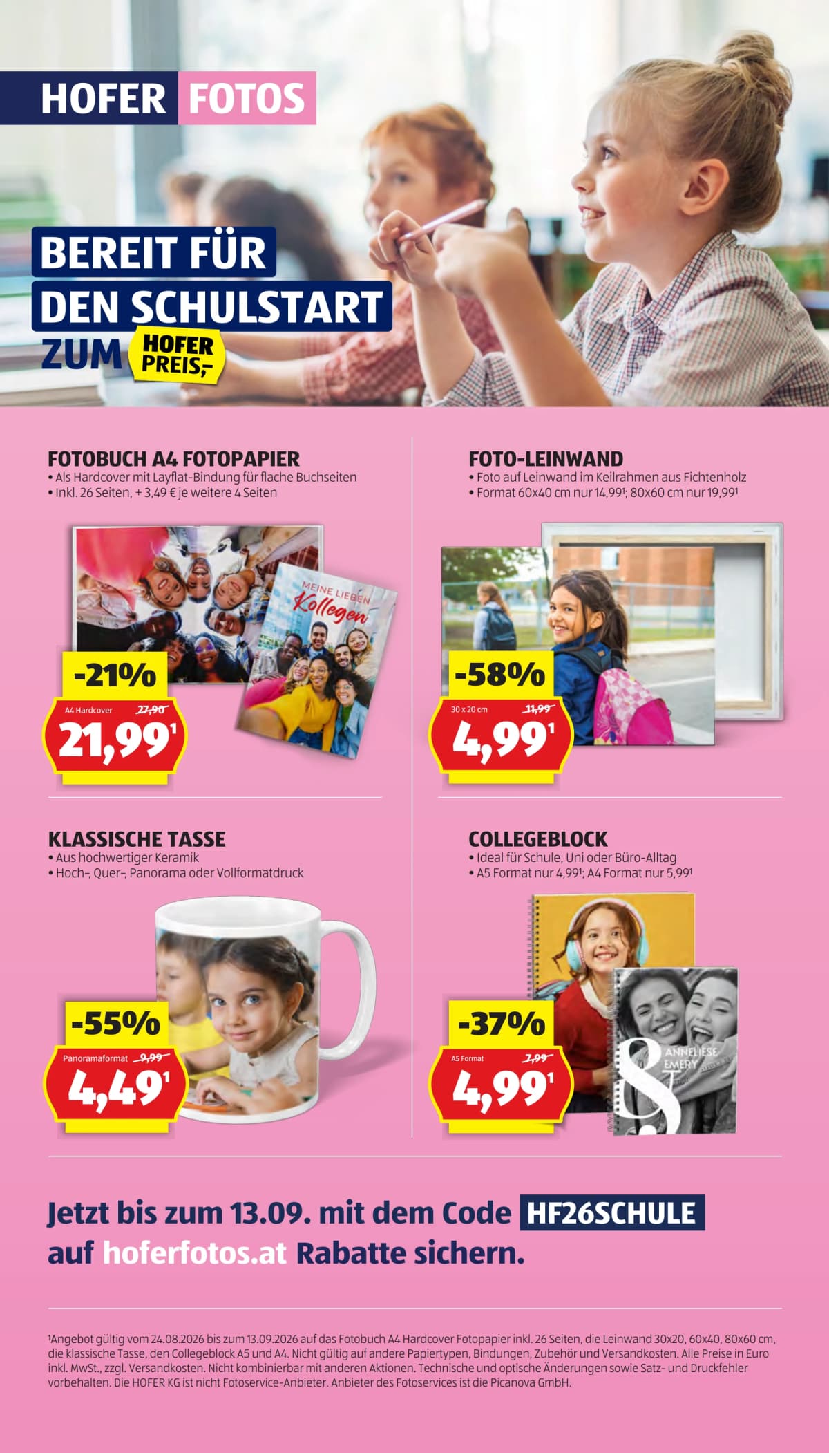 Seite 26 des Hofer Flugblatts – Aktuelle Angebote ab 09.09.2026.